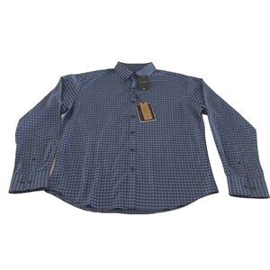 MARC ASHER SZ L New York Men's Long Sleeve Plaid Button Down Shirt NWT